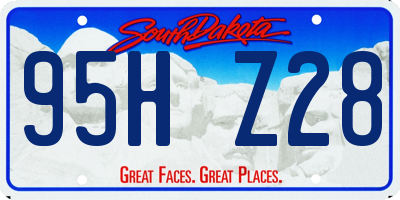 SD license plate 95HZ28