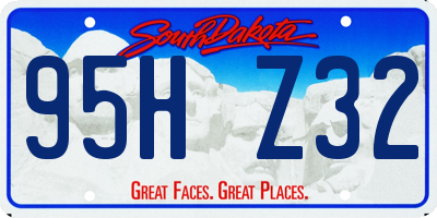 SD license plate 95HZ32