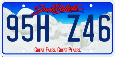 SD license plate 95HZ46