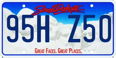 SD license plate 95HZ50