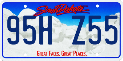 SD license plate 95HZ55