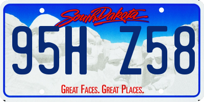 SD license plate 95HZ58