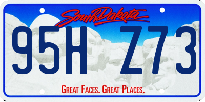 SD license plate 95HZ73
