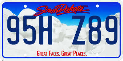 SD license plate 95HZ89