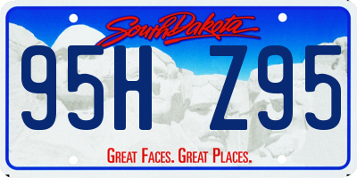 SD license plate 95HZ95