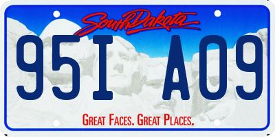 SD license plate 95IA09