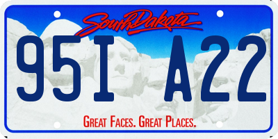 SD license plate 95IA22