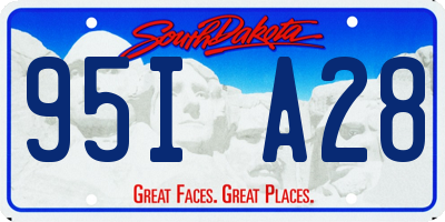 SD license plate 95IA28