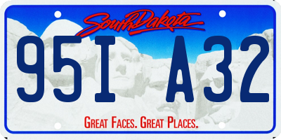 SD license plate 95IA32