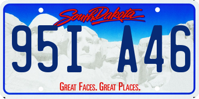 SD license plate 95IA46