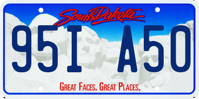 SD license plate 95IA50