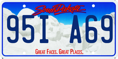 SD license plate 95IA69