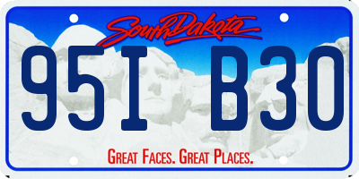 SD license plate 95IB30