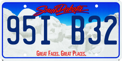 SD license plate 95IB32