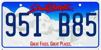 SD license plate 95IB85