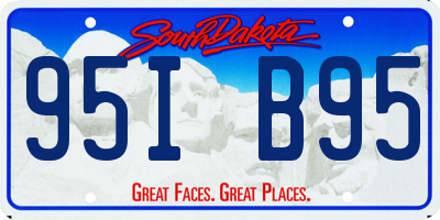 SD license plate 95IB95