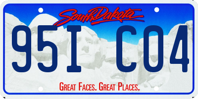 SD license plate 95IC04