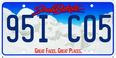 SD license plate 95IC05