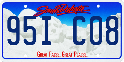 SD license plate 95IC08