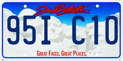 SD license plate 95IC10