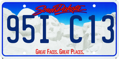 SD license plate 95IC13