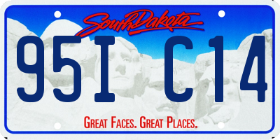 SD license plate 95IC14