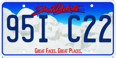 SD license plate 95IC22