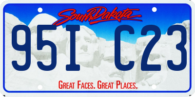 SD license plate 95IC23