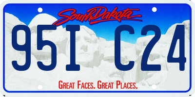 SD license plate 95IC24