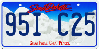 SD license plate 95IC25
