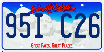 SD license plate 95IC26