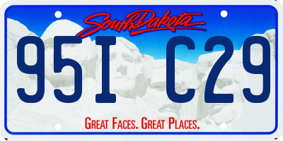 SD license plate 95IC29