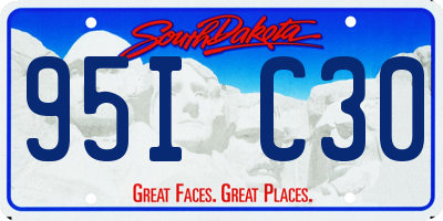 SD license plate 95IC30