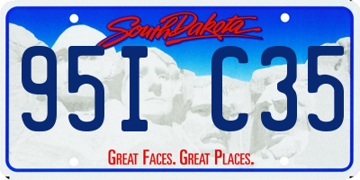 SD license plate 95IC35