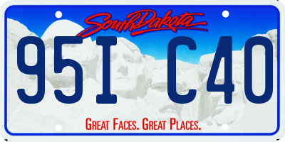 SD license plate 95IC40