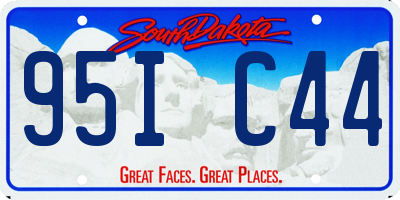 SD license plate 95IC44