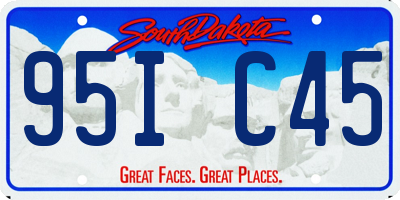 SD license plate 95IC45