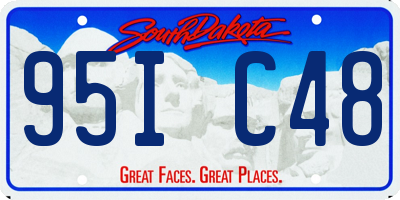 SD license plate 95IC48