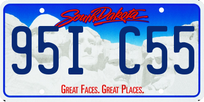 SD license plate 95IC55