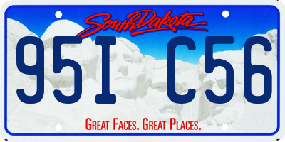 SD license plate 95IC56