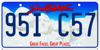 SD license plate 95IC57