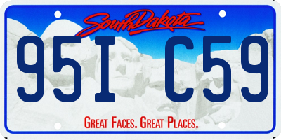 SD license plate 95IC59