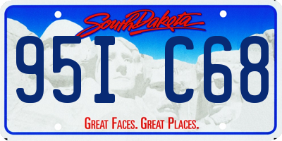 SD license plate 95IC68