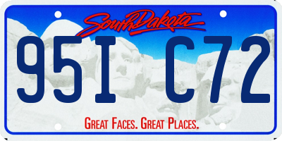 SD license plate 95IC72