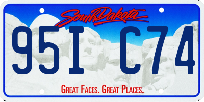 SD license plate 95IC74