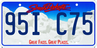 SD license plate 95IC75
