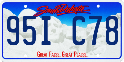 SD license plate 95IC78