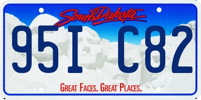 SD license plate 95IC82