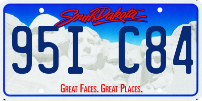SD license plate 95IC84