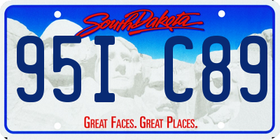 SD license plate 95IC89